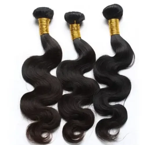 Human hair weave with deep wave